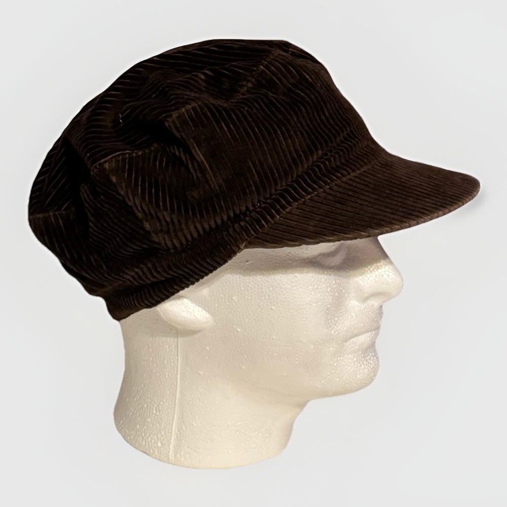 Vintage Gap Corduroy Newsboy Hat M/L Viva La Bam Jackass Punk Grunge Y2K Rare